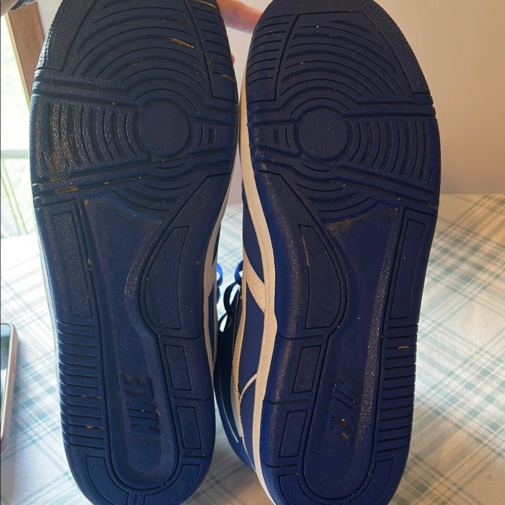 Nike Sky Force Blue and White Athletic Shoes - Picture 6 of 6